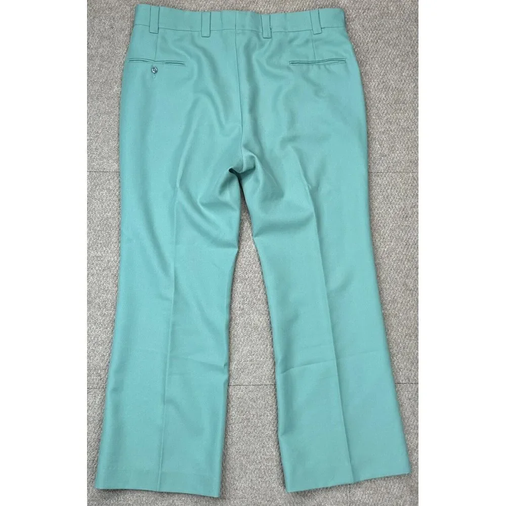 Levi's Panatela Gentlemen's Cut Vtg Men's Green Dress‎ Pants Size 37x29